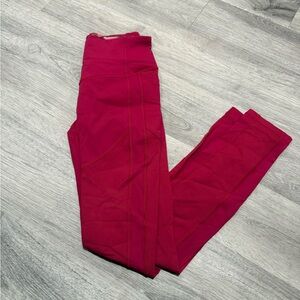 Lululemon fuchsia High Rise Full Length Leggings